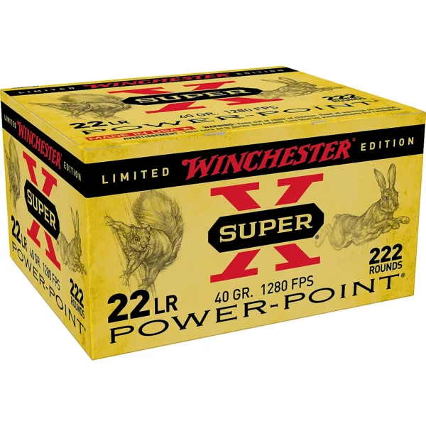 22 LR Winchester Super-X 40GR Power-Point CP 222/Box