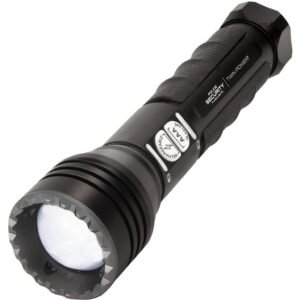 Police Security Long Throw Twin Power Flashlight 450 Lumen 1-4 Mile Beam
