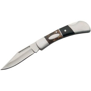 Szco Dark Brownwood Folder Knife 3.5 In.