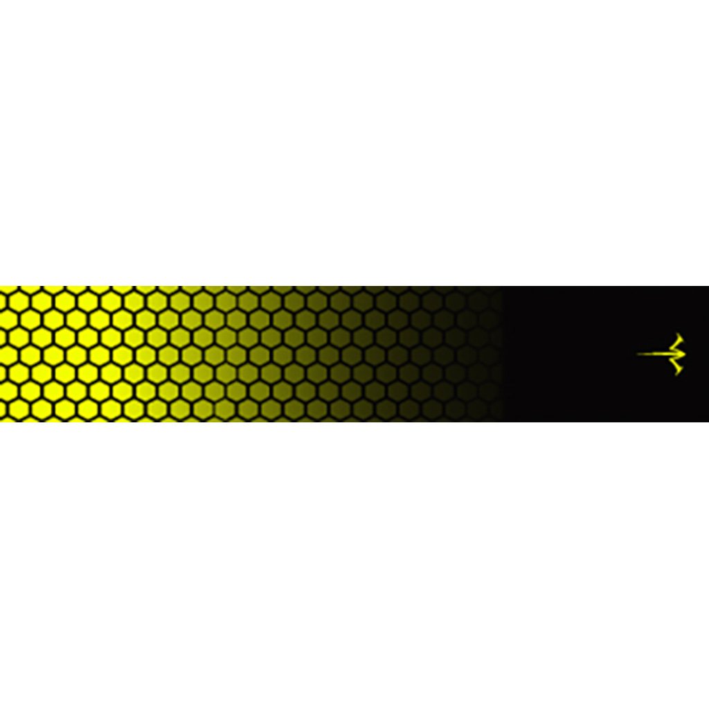 White Water Archery Honeycomb Fade Arrow Wraps Fade Flo Yellow 5 In. X 1.125 In. 15 Pk.