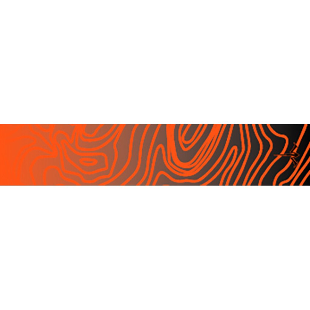 White Water Archery Topo Fade Arrow Wraps Orange 5 In. X 1.125 In. 15 Pk.