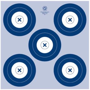 Maple Leaf Nfaa Indoor Target 5 Spot Target 25 Pk.