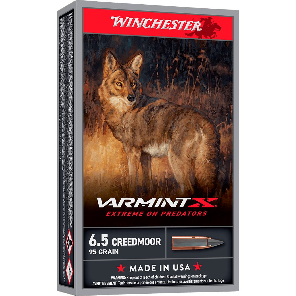 Winchester Varmint X Rifle Ammo 6.5 Creedmoor 95 Gr. Xp 20 Rd.