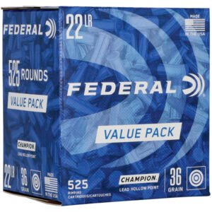 Federal Champion Value Pack 22 Lr 36 Gr. Lead Hp 525 Rd.