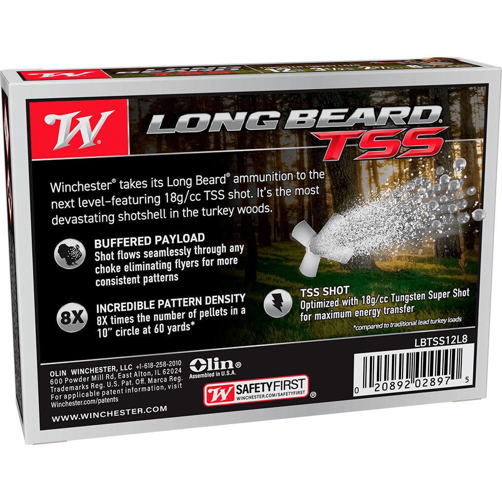 Winchester Long Beard Tss Load 12 Ga. 3.5 In. #8 Tss 2 3-4 Oz 5 Rd. - Image 2