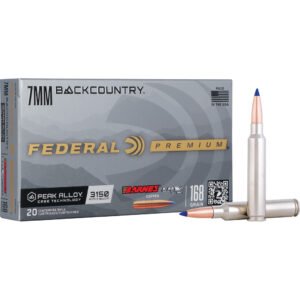 Federal Premium Rifle Ammo 7mm Backcountry 168 Gr. Barnes Lrx 20 Rd.