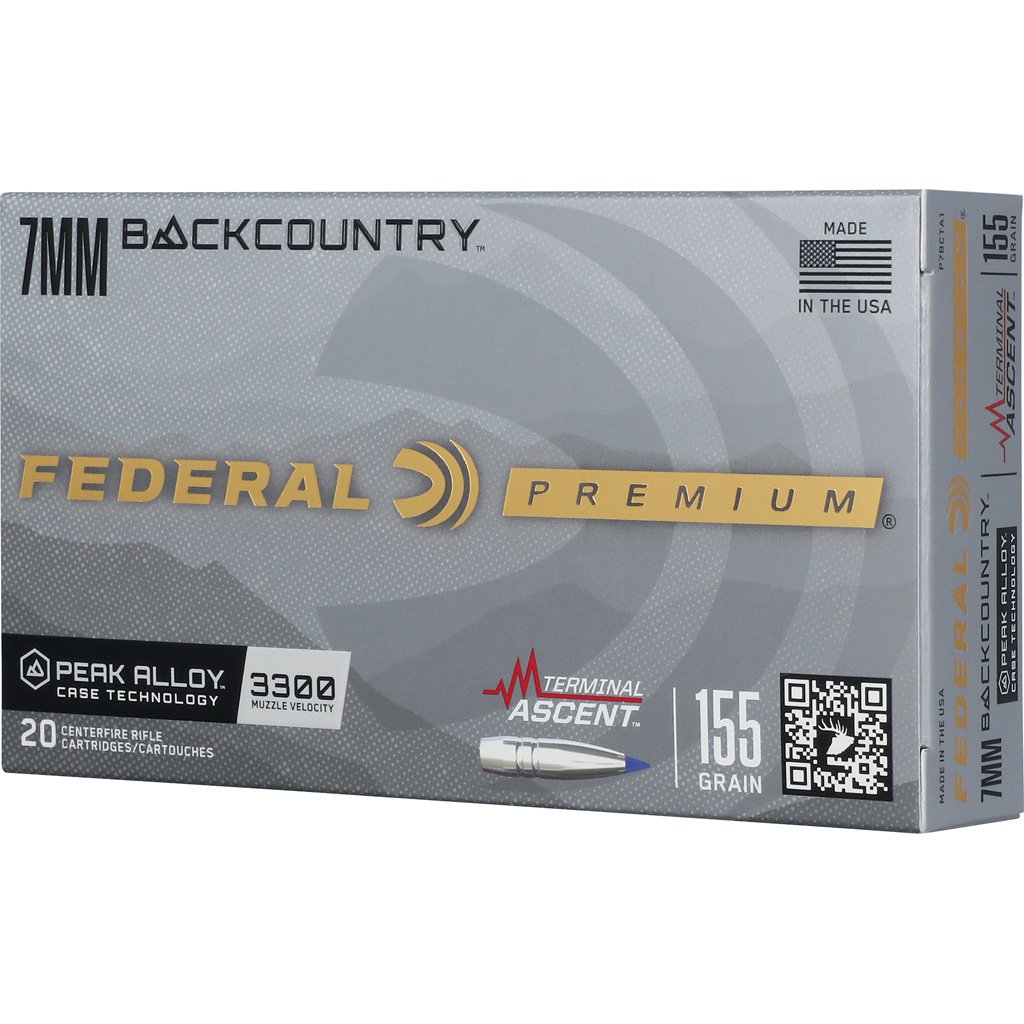 Federal Premium Rifle Ammo 7mm Backcountry 155 Gr. Terminal Ascent 20 Rd. - Image 2