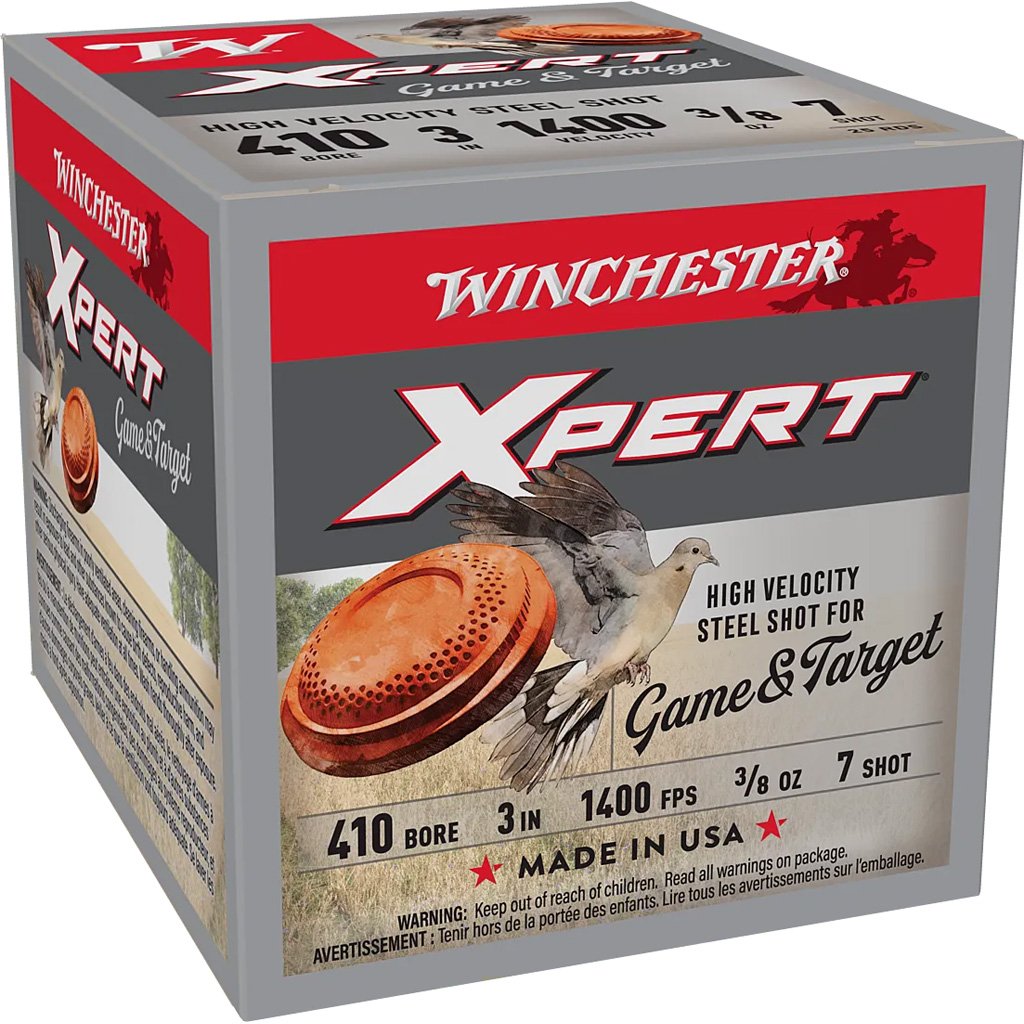 Winchester Xpert Steel Game & Target Load 410 Ga. 3 In. 3-8 Oz. 7 Shot Steel 25 Rd.