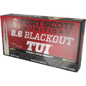 Fort Scott Munitions Rifle Ammo 8.6 Blackout Tui 235 Gr. 20 Rd.