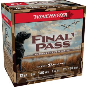 Winchester Final Pass Shotgun Ammo 12 Ga. 3 In. 1 1-4 Oz. Bb & 1.5 Blend 25 Rd.