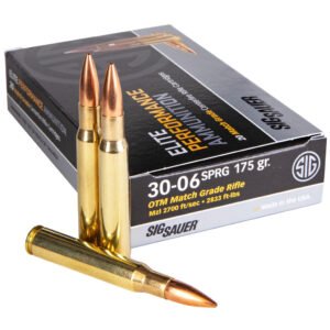 Sig Sauer Elite Match Grade Performance Rifle Ammo 30-06 Sprg 175 Gr. Otm 20 Rd.