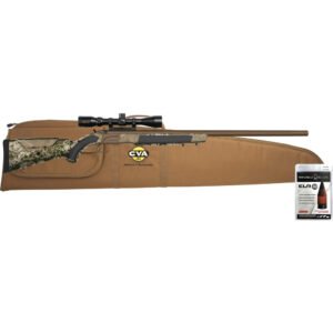 Cva Accura Lr-x Muzzleloader Package 50 Cal-330 Elr 30 In. Brown-rt Hillside W-scope