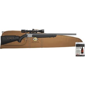 Cva Accura Mr-x Muzzleloader Package 50 Cal-330 Elr 26 In. Stainelss-black W- Scope