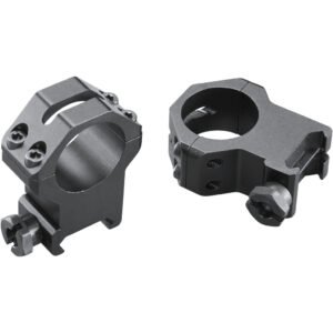 Weaver Classic 4hole Skeleton Rings Matte Black 1" Xxhigh Clamshell Pack