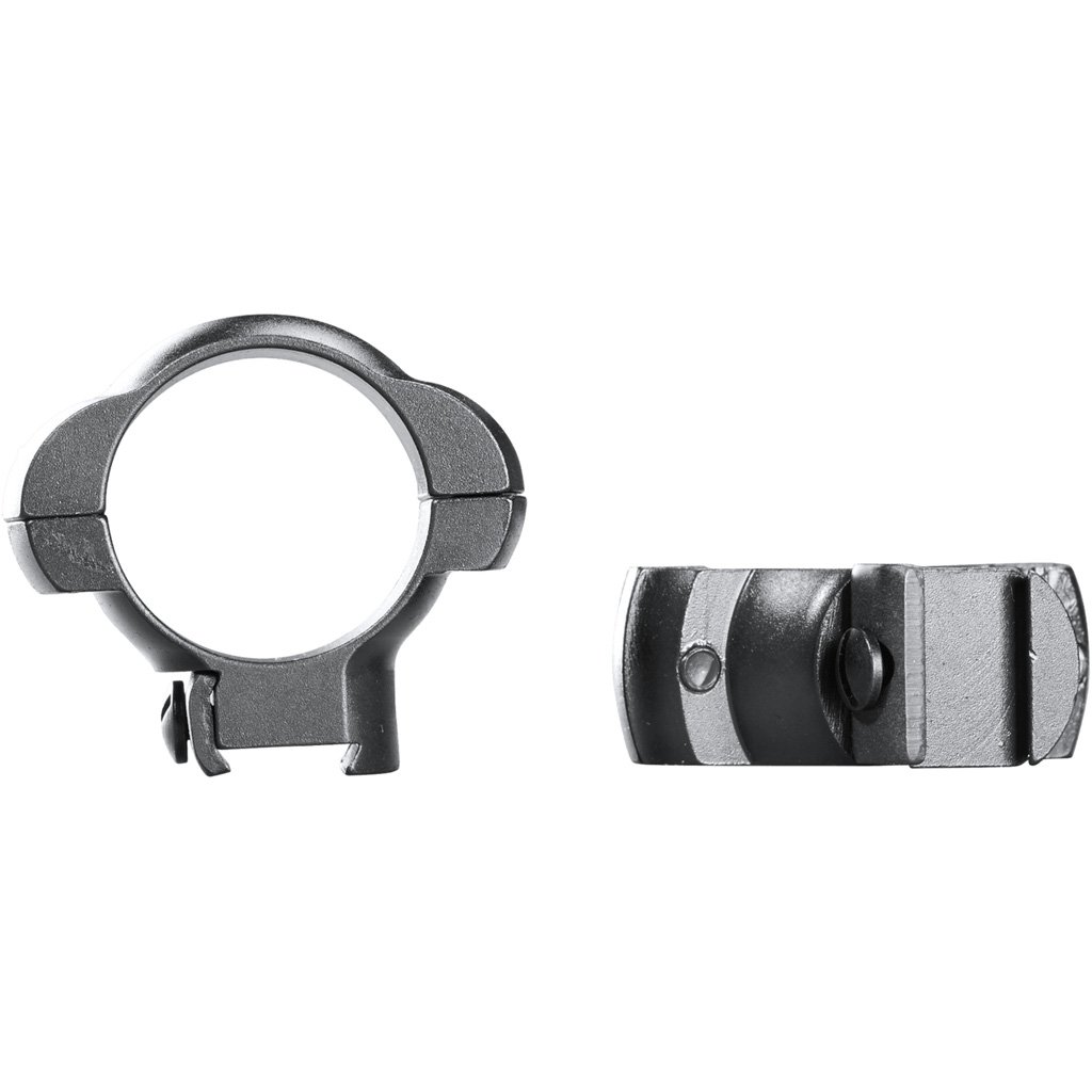 Weaver Grand Slam Rimfire Steel Rings Matte Black 1" .22 Style Xhigh Clamshell Pack - Image 2