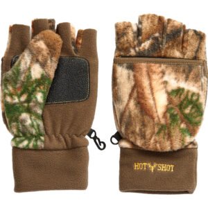 Hot Shot Bulls-eye Pop-top Mitten Medium Realtree Edge