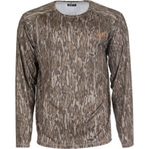 Habit Men's Siesta Cape Long Sleeve Perf Tee M-mossy Oak New Bottomland