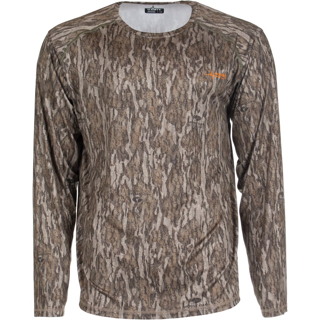 Habit Men's Siesta Cape Long Sleeve Perf Tee M-mossy Oak New Bottomland