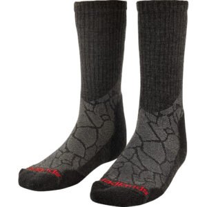 Badlands Lw Merino Crew Sock Blk-gry Medium