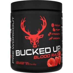 Bucked Up Pre-workout Blood Raz 30 Serving Tub