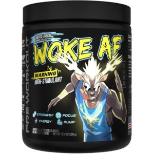 Bucked Up Woke Af Pre-workout Anime Yuza-peach 30 Serving Tub