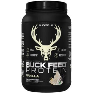 Bucked Up Buck Feed Protein Vanilla 30 Serving Tub