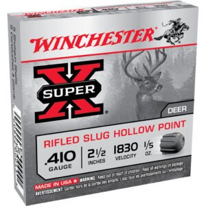 Winchester Super-x Foster Slug 410 Ga. 2.5 In. 1-5 Oz. Rifled Slug 5 Rd.