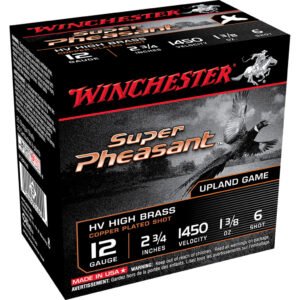 Winchester Super Pheasant Plated High Velocity 12 Ga. 2.75 In. 1 3-8 Oz. 6 Shot 25 Rd.