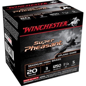 Winchester Super Pheasant Plated High Velocity 20 Ga. 3 In. 1 1-4 Oz. 5 Shot 25 Rd.