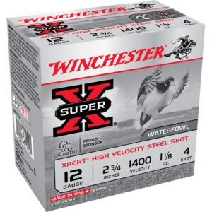 Winchester Super-x Xpert Hi-velocity Steel 12 Ga. 2.75 In. 1 1-8 Oz. 4 Shot 25 Rd.