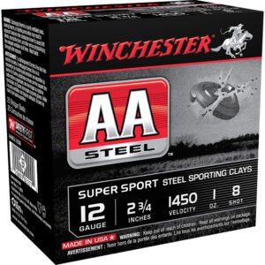 Winchester Aa Steel Target Sporting Clays Load 12 Ga. 2.75 In. 1 Oz. 8 Shot 25 Rd.