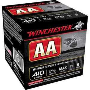 Winchester Aa Sporting Clays Load 410 Ga. 2.5 In. 1-2 Oz. 8 Shot 25 Rd.