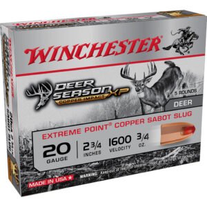 Winchester Copper Impact Sabot Slug 20 Ga. 2.75in. 3-4oz. 5 Rd.