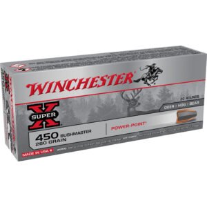 Winchester Super-x Rifle Ammo 450 Bushmaster 260 Gr. Power Point 20 Rd.