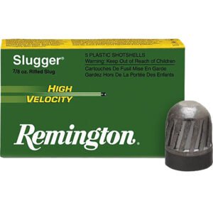 Remington Slugger High Velocity Rifled Slug Loads 12 Ga. 3 In. 7-8 Oz. 5 Rd.