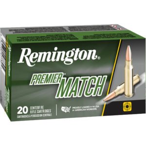 Remington Premier Match Centerfire Rifle Ammo 223 Rem. 77 Gr. Matchking Bthp 20 Rd.