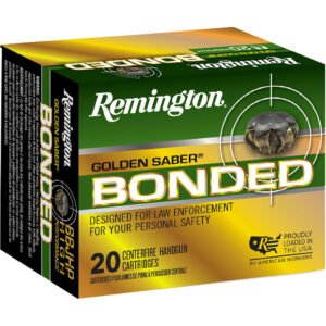 Remington Golden Saber Bonded Handgun Ammo 40 S&w 180 Gr. Bjhp Bonded 20 Rd.
