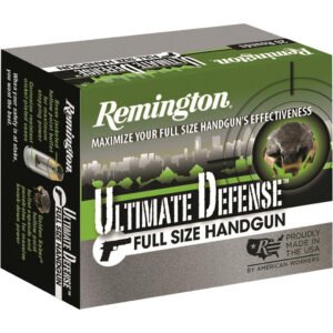 Remington Ultimate Defense Full Size Handgun Ammo 380 Acp 102 Gr. Bjhp 20 Rd.