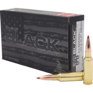 Hornady Black Rifle Ammo 6.5 Grendel 123 Gr. Eld Match Black 20 Rd.