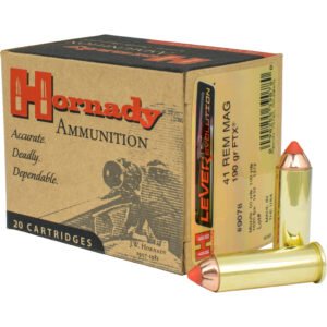 Hornady Leverevolution Rifle Ammo 41 Rem. Mag. 190 Gr. Ftx 20 Rd.