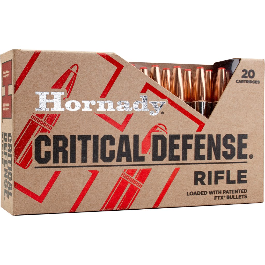 Hornady Critical Defense Rifle Ammo 308 Win. 155 Gr. Ftx 20 Rd.