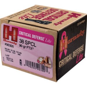 Hornady Critical Defense Handgun Ammo 38 Spl. Lite 90 Gr. Ftx 25 Rd.