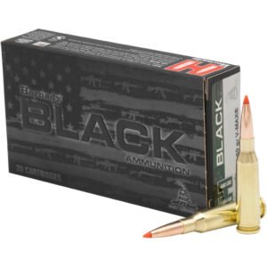 Hornady Black Rifle Ammo 6mm Creedmoor 105 Gr. Bthp Match Black 20 Rd.