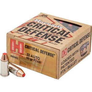 Hornady Critical Defense Handgun Ammo 32 Acp 60 Gr. Ftx 25 Rd.