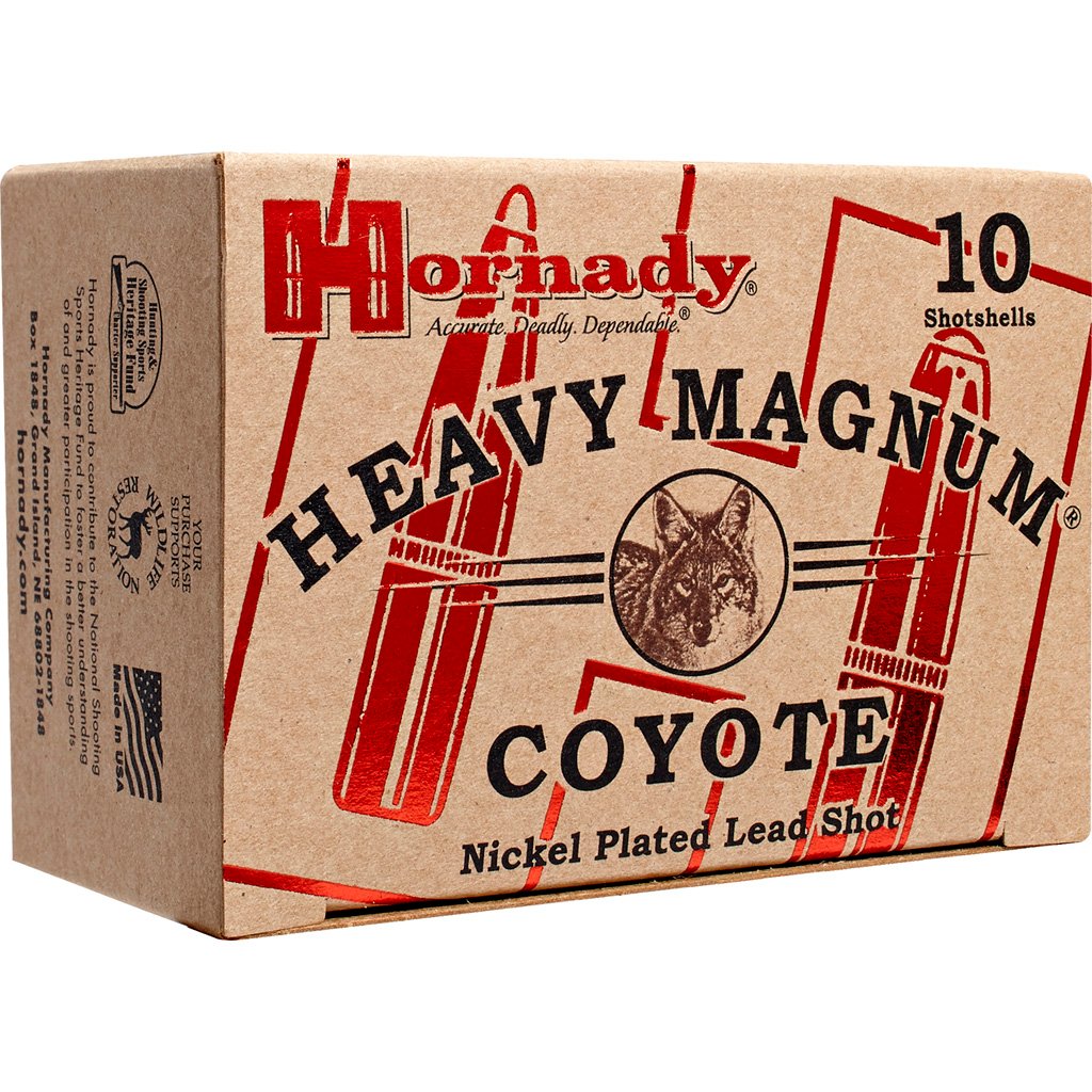 Hornady Heavy Magnum Coyote Shotshell Ammo 12 Ga. 3 In. 1 1-2 Oz. 00 Shot 10 Rd.
