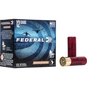 Federal Speed-shok Steel Shotgun Ammo 12 Ga. 3 In. 1 1-8 Oz. 4 Shot High Velocity 25 Rd.