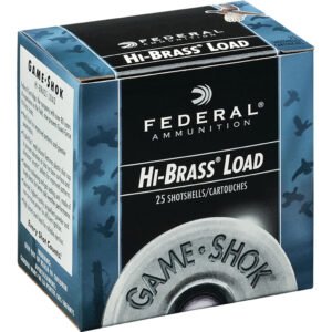 Federal Game-shok Hi-brass Load 20 Ga. 2.75 In. 1 Oz. 5 Shot 25 Rd.