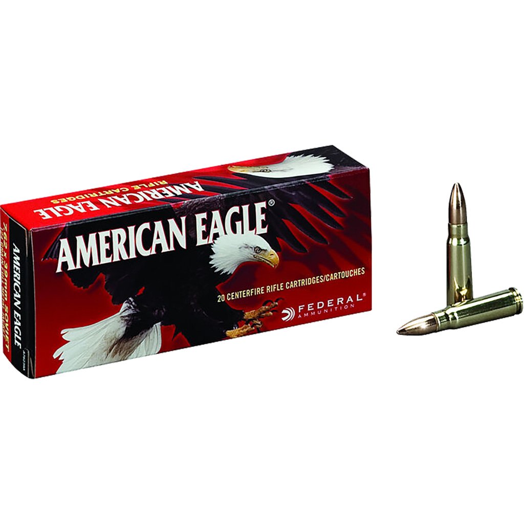 Federal American Eagle Rifle Ammo 7.62x39 124 Gr. Fmj 20 Rd.