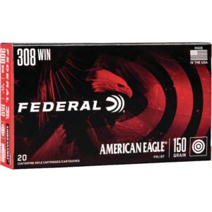 Federal American Eagle Rifle Ammo 308 Win. 150 Gr. Fmj Boat-tail 20 Rd.