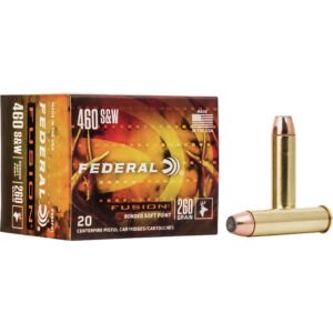 Federal Fusion Handgun Ammo 460 S&w 260 Gr. Fusion 20 Rd.